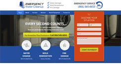 Desktop Screenshot of emergencywatercleanup.com